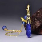 blue quartz crystal pendulum