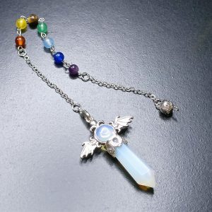 Opal dowsing pendulum
