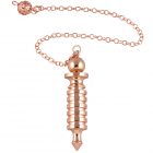 metal rose gold dowsing pendulum