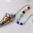 7 chakra crystal pendulum
